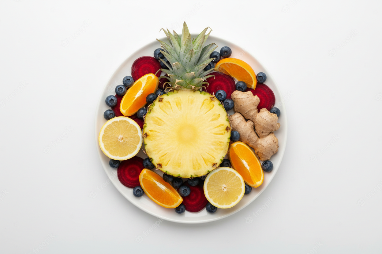 Fruits on a plate